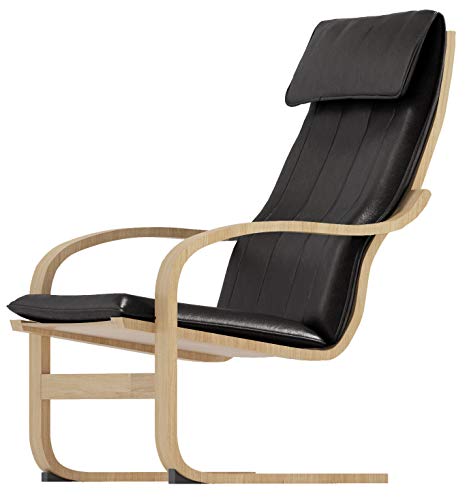 Custom Slipcover Replacement La Funda de Piel sintética para Silla de poang de Repuesto Solo para el sillón Compatible para IKEA Poang. Recambio de una Funda para Patas.